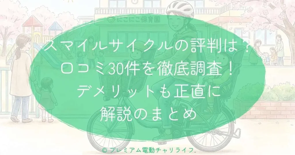スマイルサイクルの評判は？口コミ30件を徹底調査！デメリットも正直に解説のまとめ