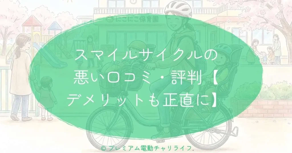 スマイルサイクルの悪い口コミ・評判【デメリットも正直に】
